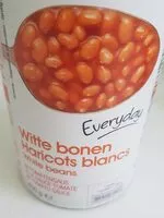 Jumlah gula yang masuk Haricot blanc à la sauce tomate