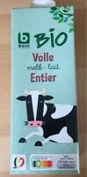 Suhkru kogus sees Lait entier Bio