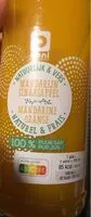 Quantité de sucre dans Jus de mandarine et orange