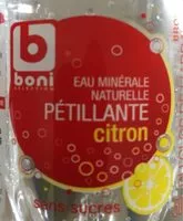 चीनी की मात्रा Eau minérale pétillante citron