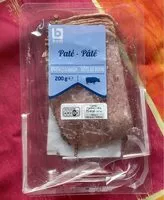 Quantité de sucre dans Paté