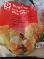 İçindeki şeker miktarı Mélange de fruits surgelés