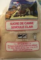 Zuckermenge drin Sucre de canne semoule clair