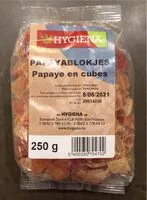 Zuckermenge drin Papaye en cubes