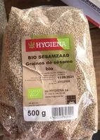 Zuckermenge drin Graines de sesame bio