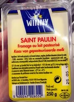 Количество сахара в Saint Paulin (23% M.G)