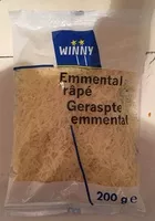 चीनी की मात्रा Emmental Râpé (28 % MG)