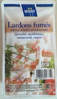 चीनी की मात्रा Lardons fumés (Découennés-Dégraissés)