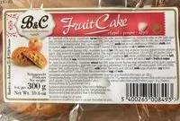 Количество сахара в Fruit cake