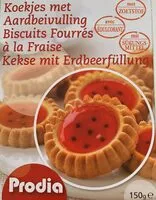 Quantité de sucre dans Biscuits fourrés à la fraise