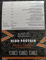 Quantité de sucre dans High protein chocolate caramel flavour bars