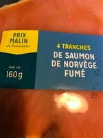 Sucre et nutriments contenus dans Le poissonnier