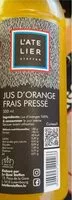 Amount of sugar in Jus d’orange frais