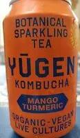 Amount of sugar in Yugen kombucha Mango turmeric