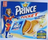 含糖量 Prince Pocket goût vanille