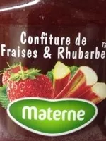 Confiture de fraises et rhubarbe