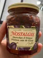入っている砂糖の量 Confiture Quetsches d'Alsace