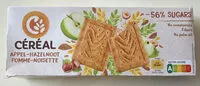 入っている砂糖の量 Céréal Pomme-noisette Biscuits
