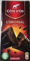 चीनी की मात्रा Chocolat Noir - l'Original