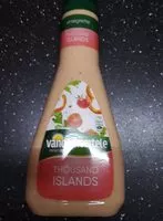 Sokerin määrä sisällä Vinaigrette Thousand Islands Vandemoortele