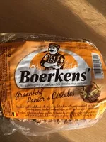 Sucre et nutriments contenus dans Boerkens