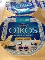 Jumlah gula yang masuk Oikos Saveur Vanille