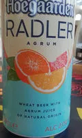 Jumlah gula yang masuk Hoegaarden-shandy -citrus-330ml-new / Radler -agrum-france