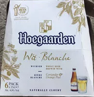 Suhkur ja toitained sees Hoegaarden