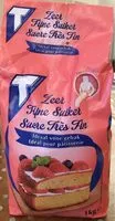 含糖量 Tirlement Sucre très fin