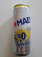 Amount of sugar in Maes Radler Citroen 0.0% Cans 33CL 6-pack