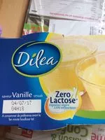 中的糖分和营养成分 Dilea sans lactose