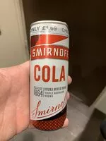 Сахар и питательные вещества в Smirnoff cola