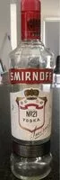चीनी की मात्रा Smirnoff Vodka