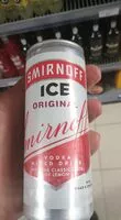चीनी की मात्रा Smirnoff ice