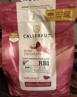 Quantité de sucre dans Ruby chocolate