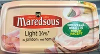 İçindeki şeker miktarı Fromage fondu au jambon