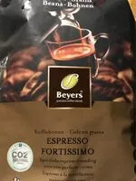 Sucre et nutriments contenus dans Beyers