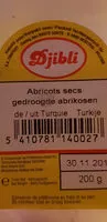 İçindeki şeker miktarı Abricots secs