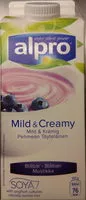 Sugar and nutrients in Alpro mild creamy