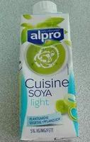 Quantité de sucre dans Cuisine soja light