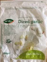 Quantité de sucre dans Diced garlic