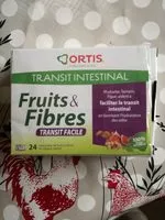 Sucre et nutriments contenus dans Ortis