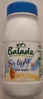 含糖量 Crème légère Balade So light
