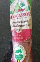 入っている砂糖の量 Saucisson d'Ardenne à l'ail