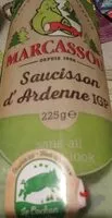 入っている砂糖の量 Saucisson des Ardennes