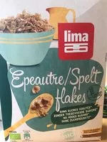 Suhkru kogus sees Epeautre flakes