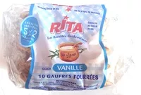 含糖量 Gaufres fourrées goût Vanille