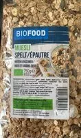 Suhkru kogus sees Muesli spelt/Épautre