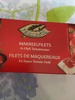 Amount of sugar in Filets de maquereaux en sauce tomate chili