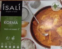 Zuckermenge drin Poulet Korma et Riz Basmati